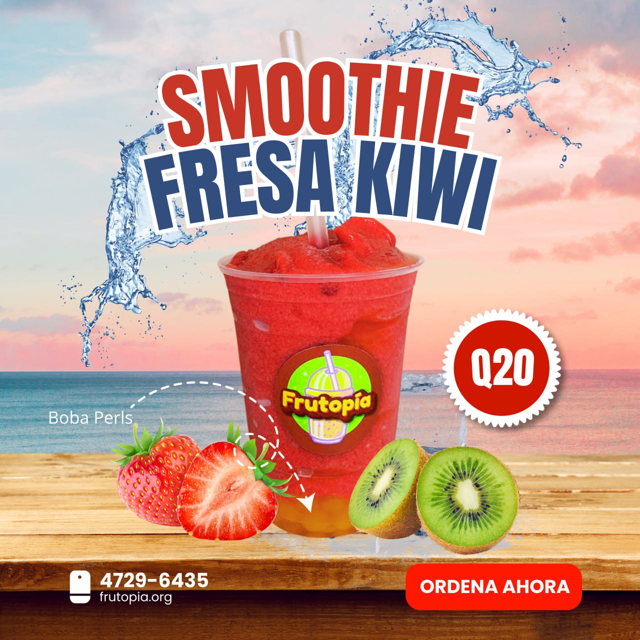 SMOOTHIE FRESA KIWI
